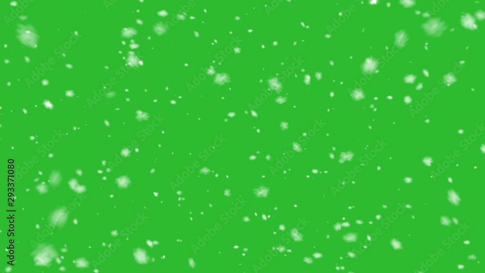 High quality motion animation repesenting snow falling animated on the green screen High quality motion animation repesenting snow falling animated on the green screen