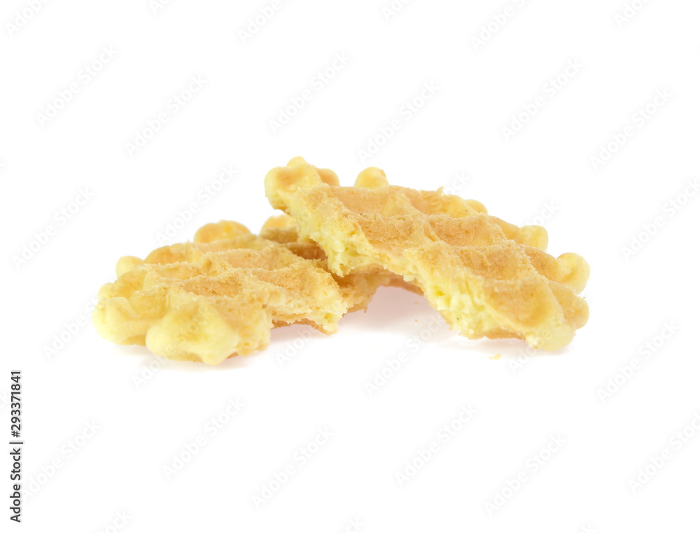 waffle isolated on white background waffle isolated on white background