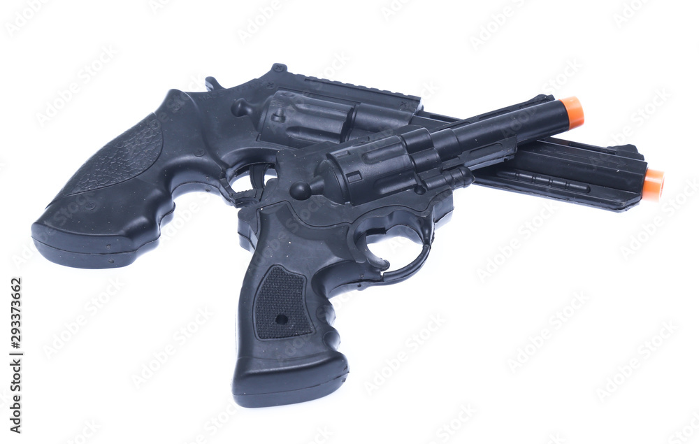 Hand gun isolated on the white background Hand gun isolated on the white background