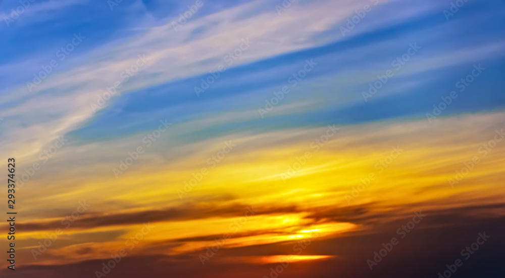 colorful sunset sky background at the view point colorful sunset sky background at the view point