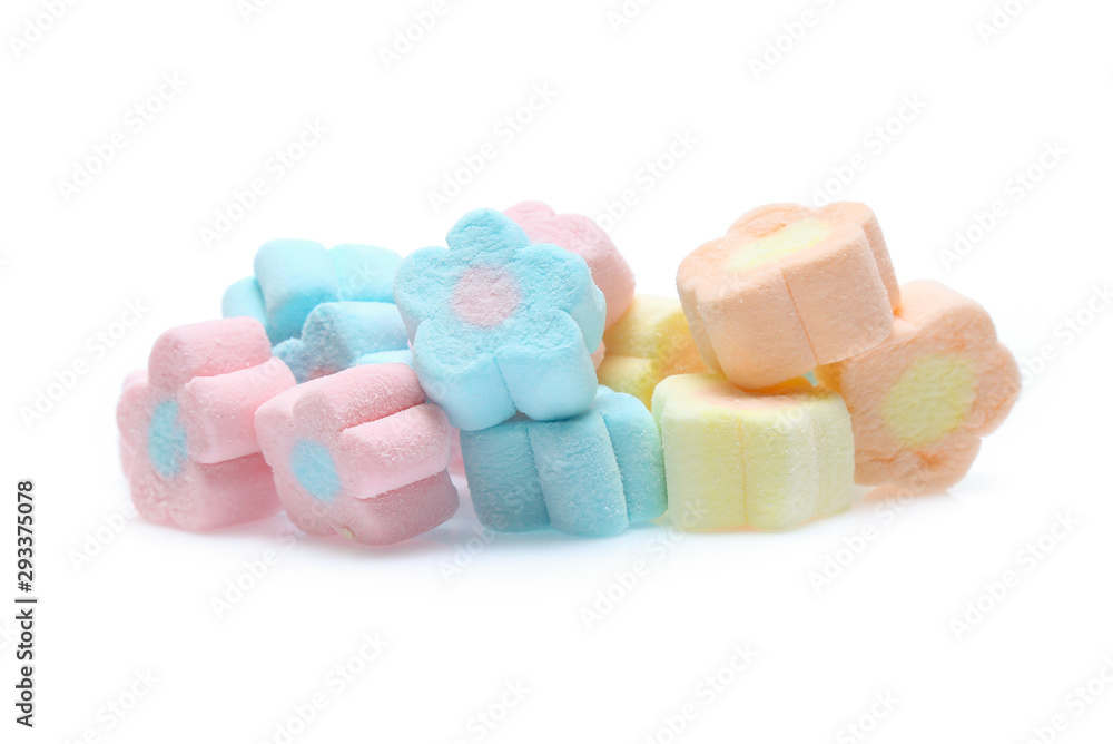 Marshmallows isolated on white background Marshmallows isolated on white background