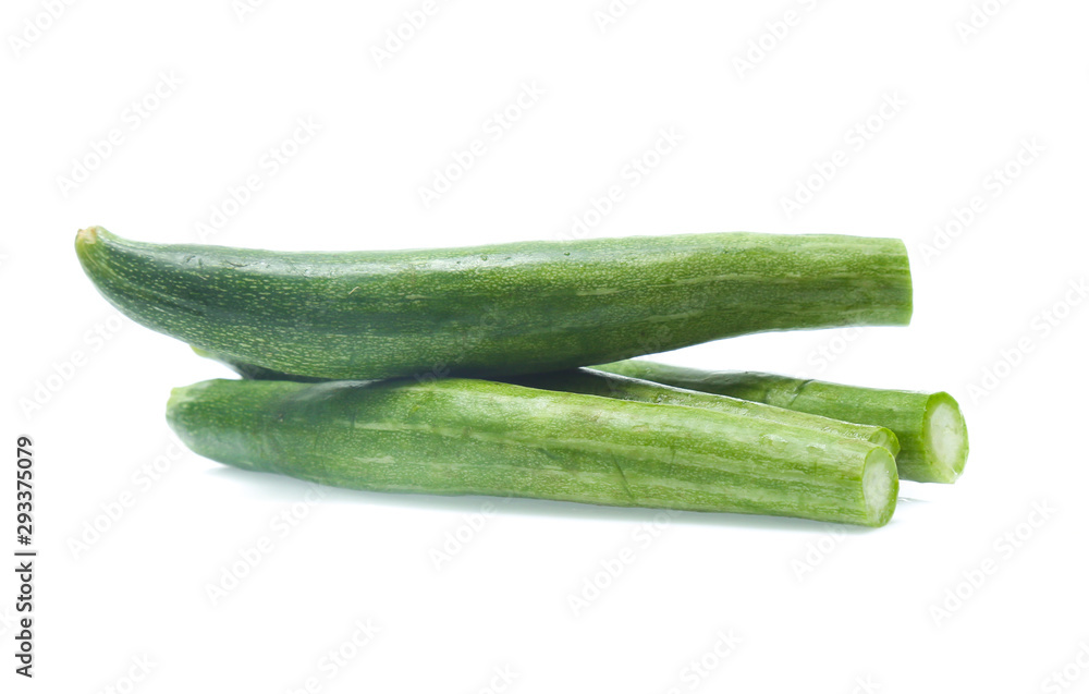 fresh loofah on the white background fresh loofah on the white background