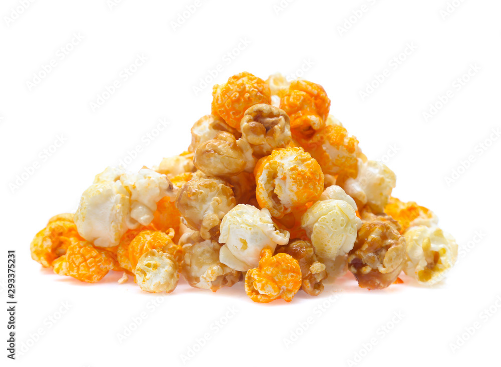 Popcorn isolated on white background Popcorn isolated on white background