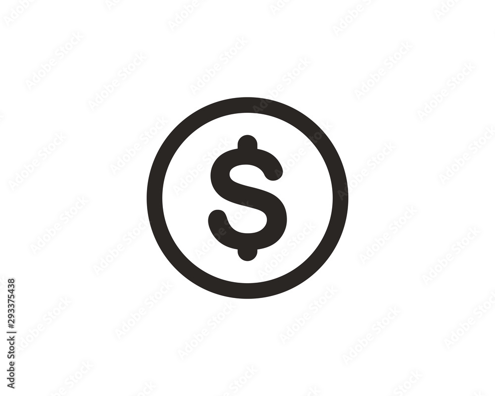 Money dollar icon symbol vector Money dollar icon symbol vector