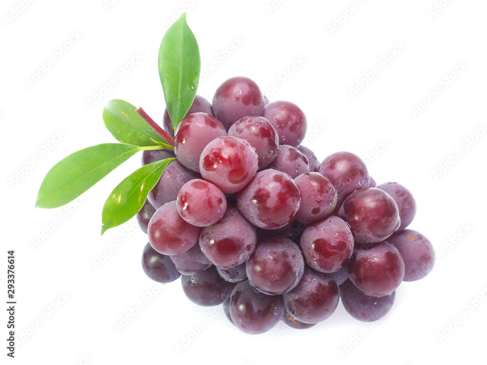 Fototapeta premium red grape isolated on white