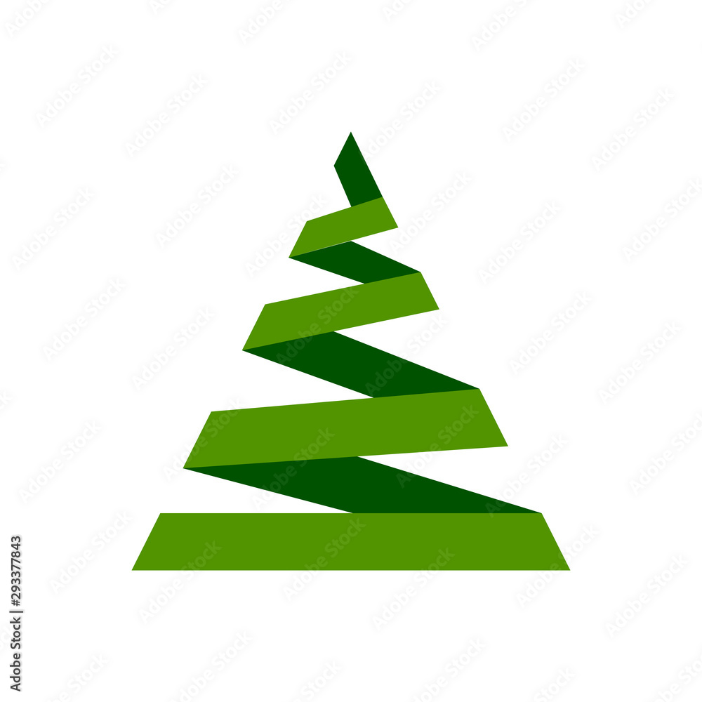 Christmas Tree new year winter flat vector icon Christmas Tree new year winter flat vector icon