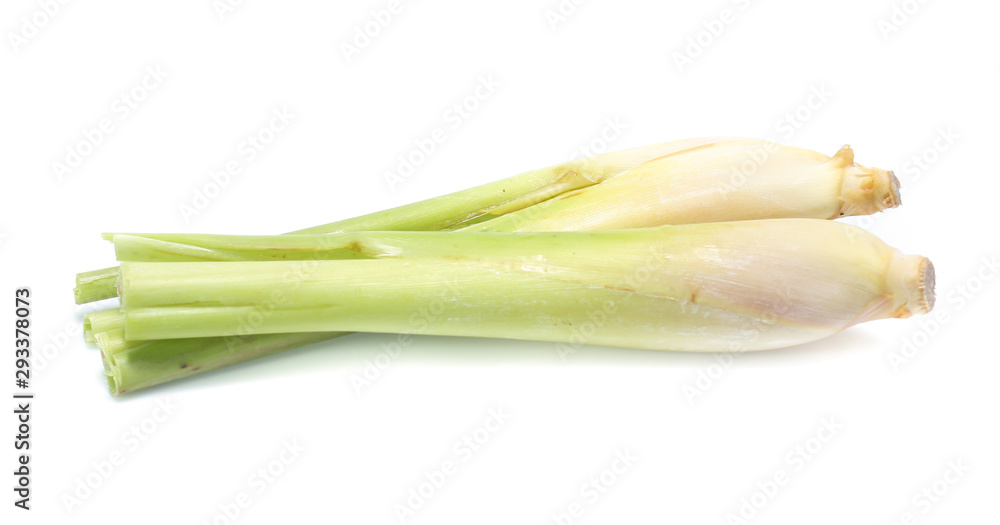 Lemon grass on white background Lemon grass on white background