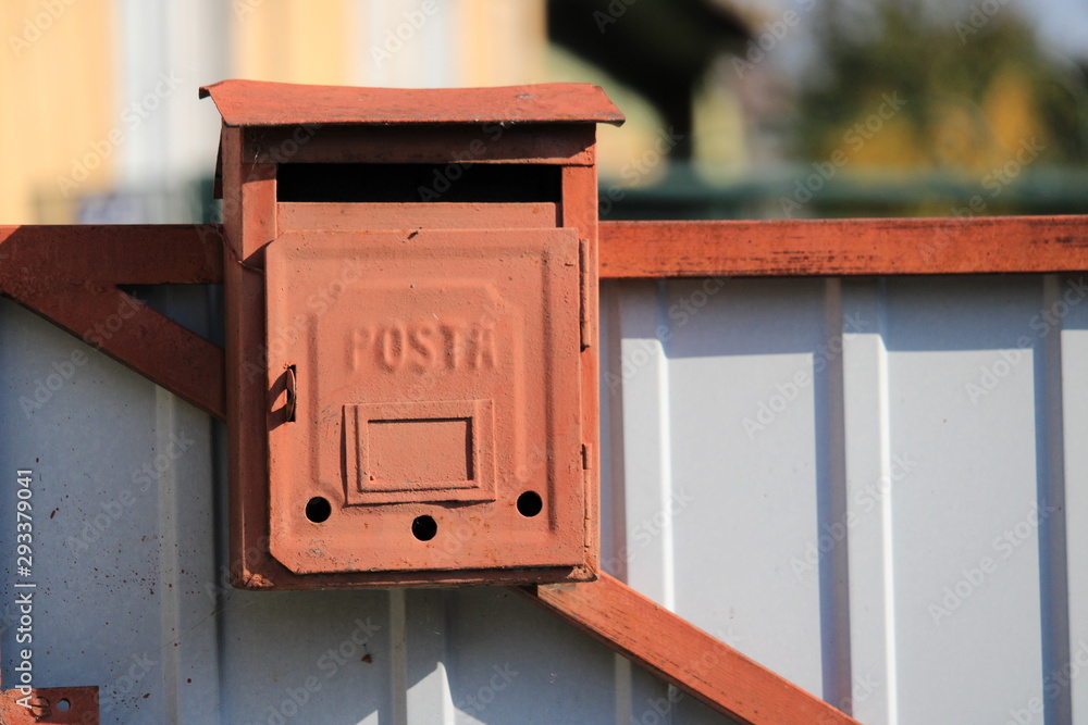 mailbox on brick wall