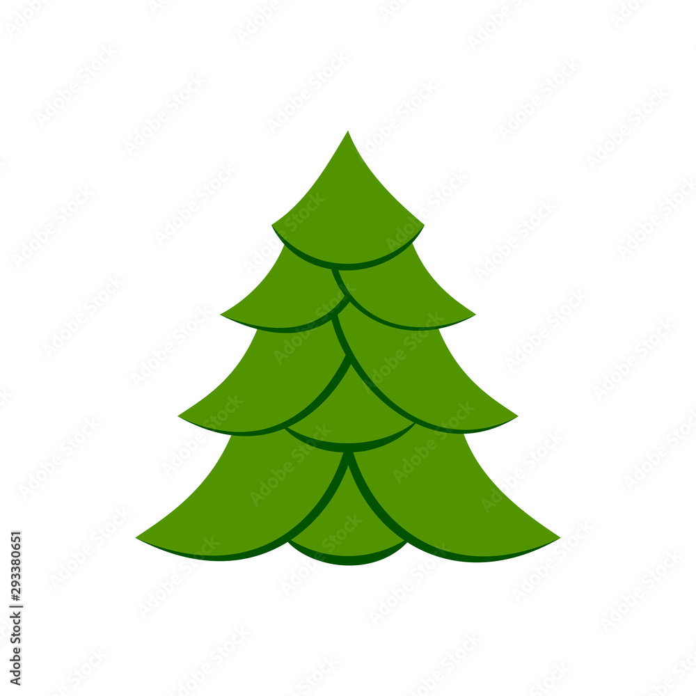 Christmas Tree new year winter flat vector icon Christmas Tree new year winter flat vector icon