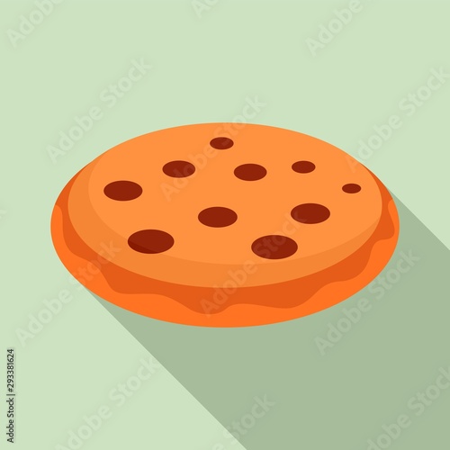 Cookie icon. Flat illustration of cookie vector icon for web design