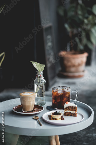cup of coffee on the table