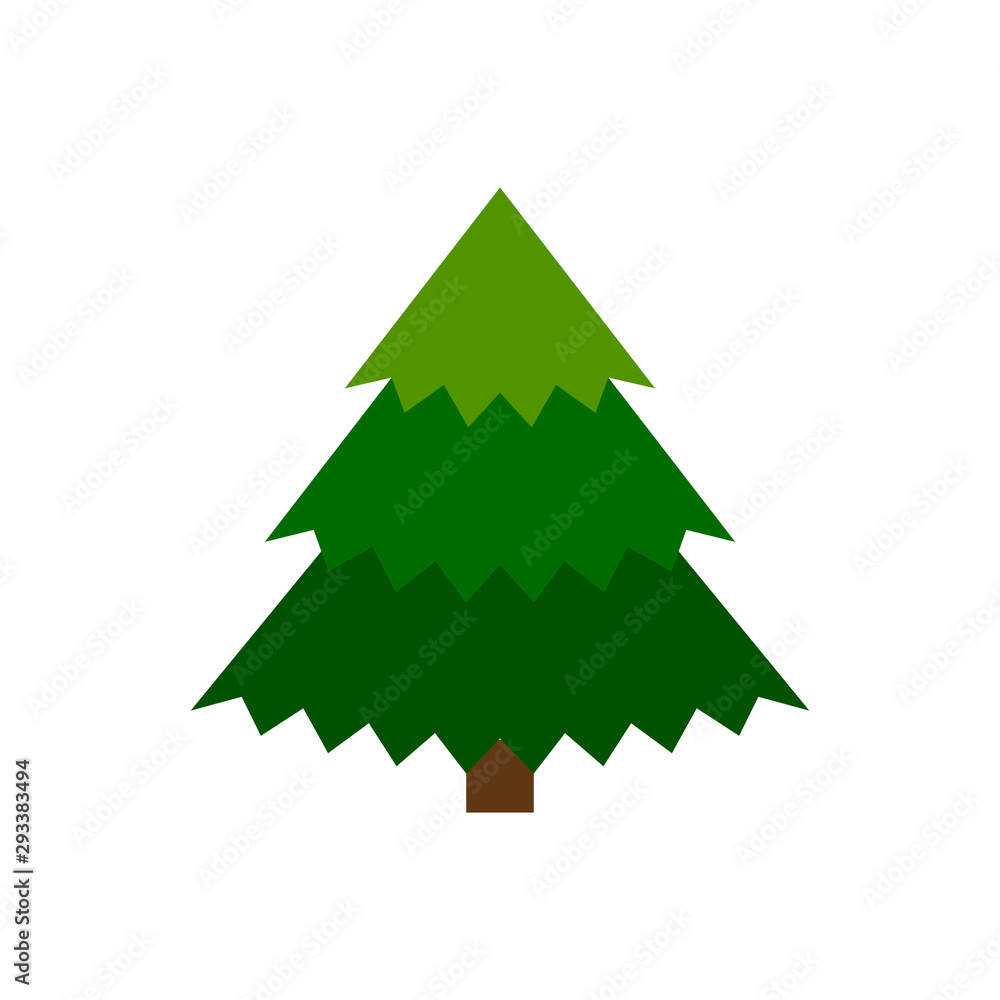 Christmas Tree new year winter flat vector icon Christmas Tree new year winter flat vector icon