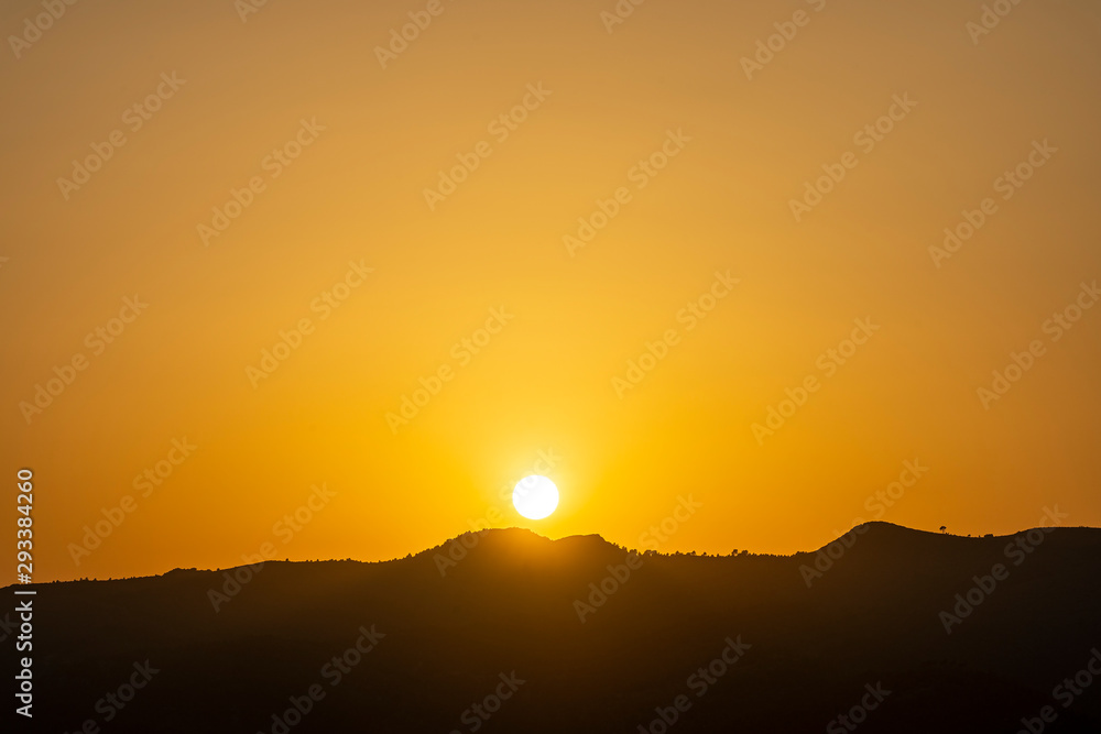 Sunset in Albufera of Valencia.