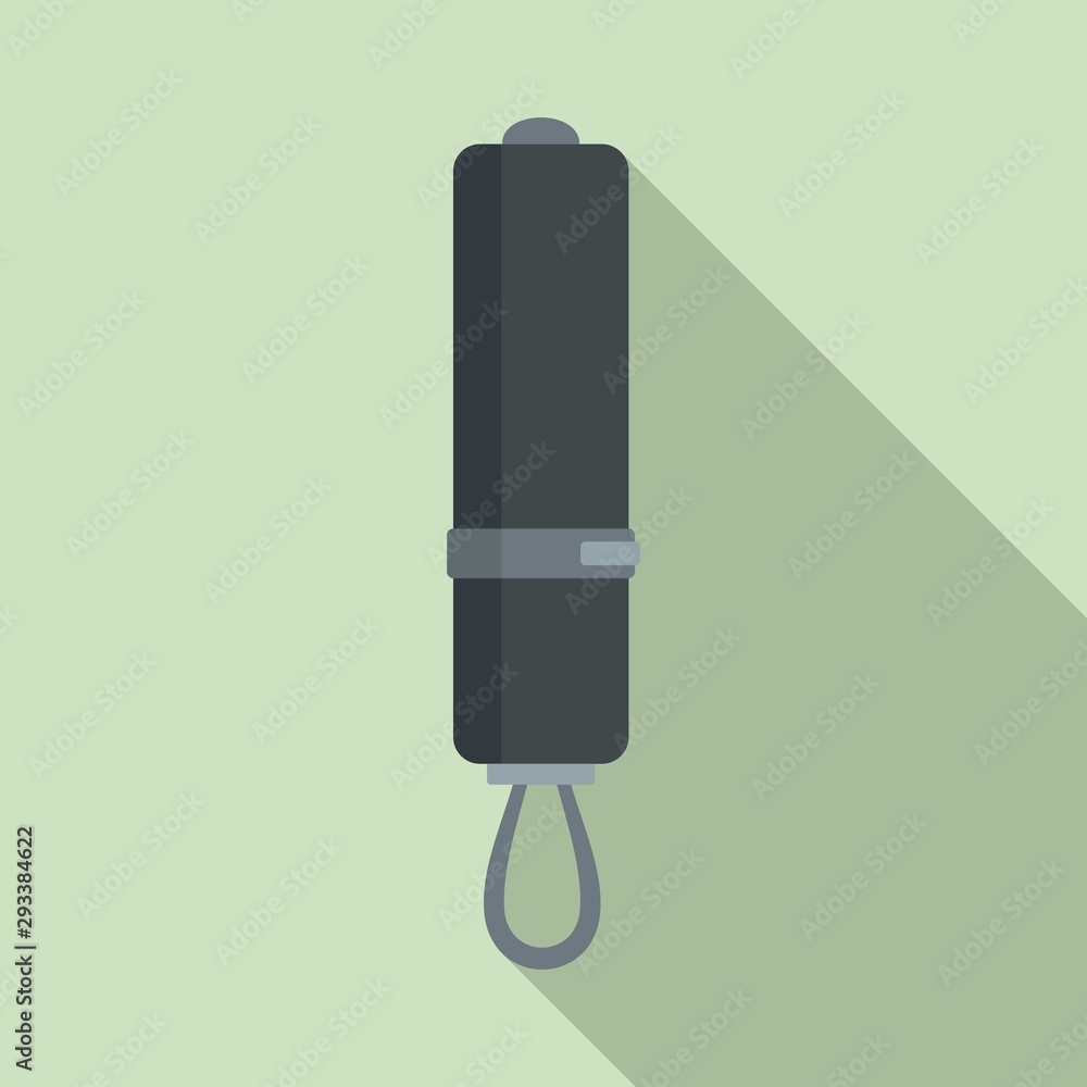 Umbrella in bag icon. Flat illustration of umbrella in bag vector icon for web design Umbrella in bag icon. Flat illustration of umbrella in bag vector icon for web design