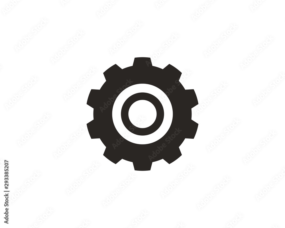 Gear setting icon symbol vector Gear setting icon symbol vector