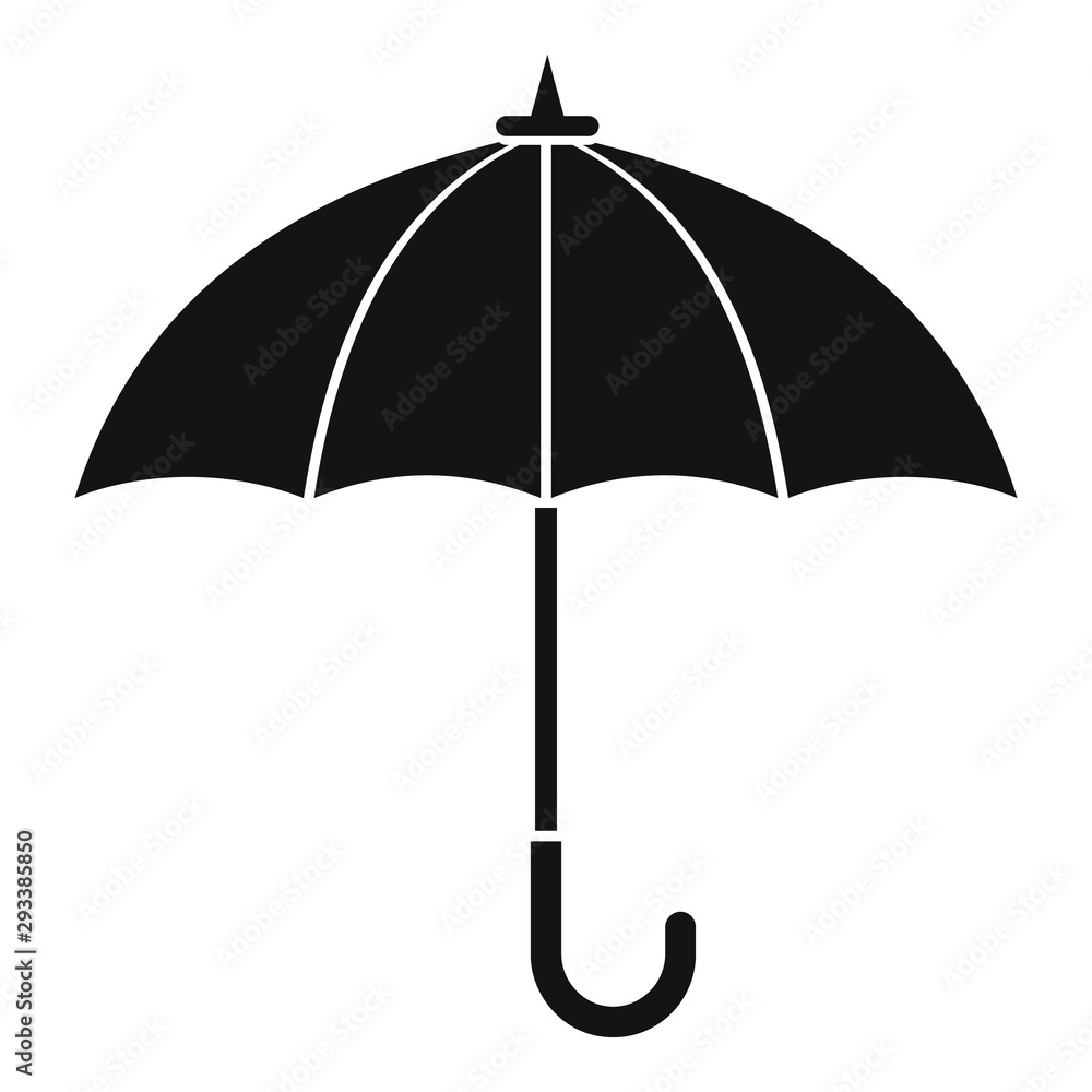 Rainy umbrella icon. Simple illustration of rainy umbrella vector icon for web design isolated on white background Rainy umbrella icon. Simple illustration of rainy umbrella vector icon for web design isolated on white background