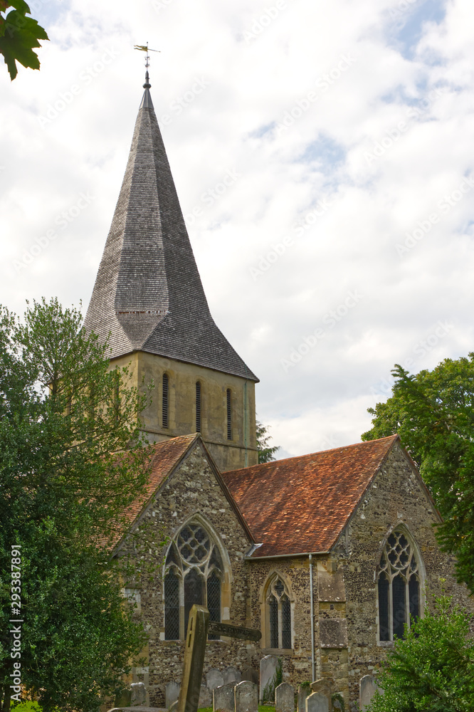St. James Church, Shere, Surrey, England