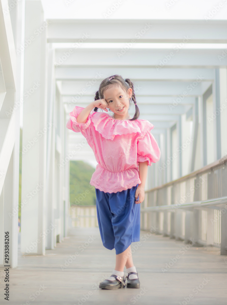 Obraz premium Young girl wearing thai dress