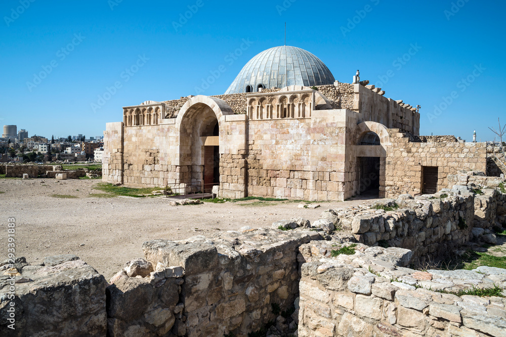 Umayyad Palace at the citadel, Amman, Jordan