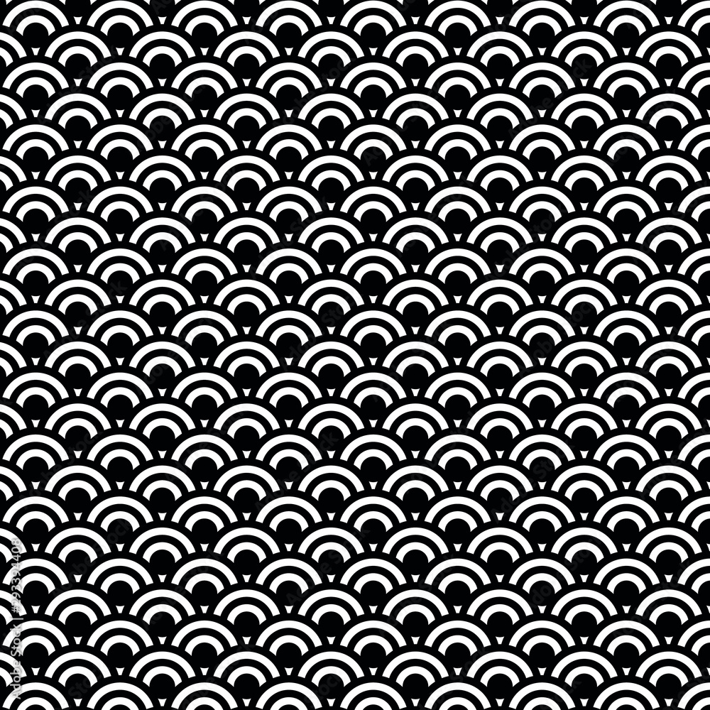  seamless pattern. Abstract Geometric background Design. Black and white texture vector 
