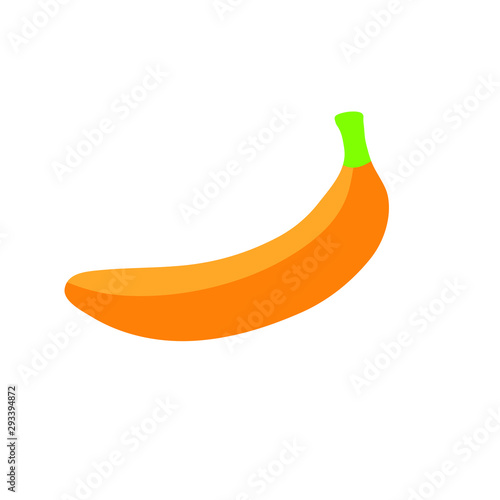 banana icon - orange vector