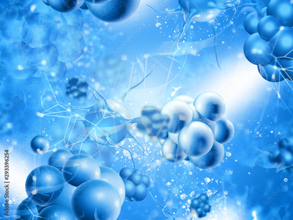 3d illustration of viruses background 3d illustration of viruses background