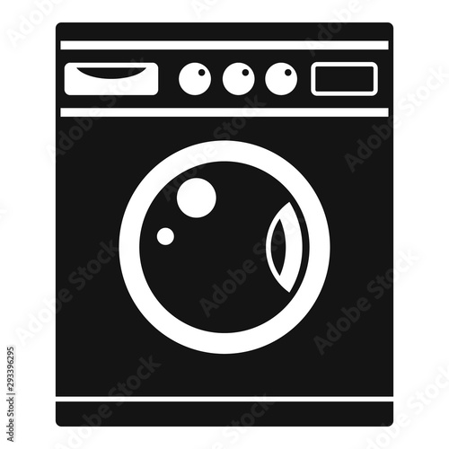 Washing machine icon. Simple illustration of washing machine vector icon for web design isolated on white background