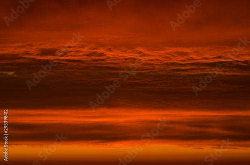 Beautiful sky in vibrant sunset colors © Vadym