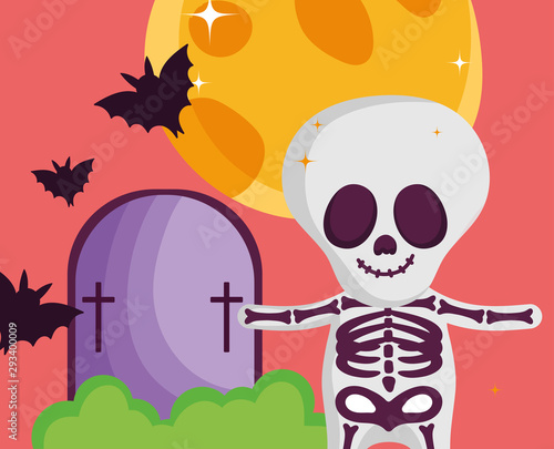 kids with costume halloween image