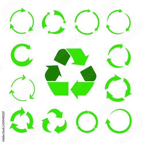 set recycle icons