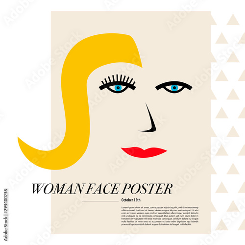 Woman Face Poster