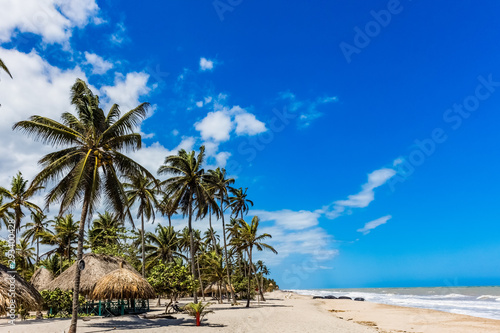 Fototapeta Naklejka Na Ścianę i Meble -  Palomino beach at La Guajira in Colombia South America