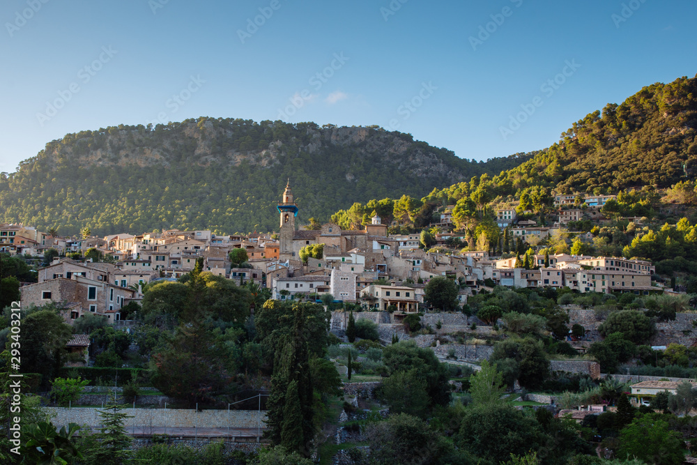 Valldemossa mountain village in Mallorca Spain 