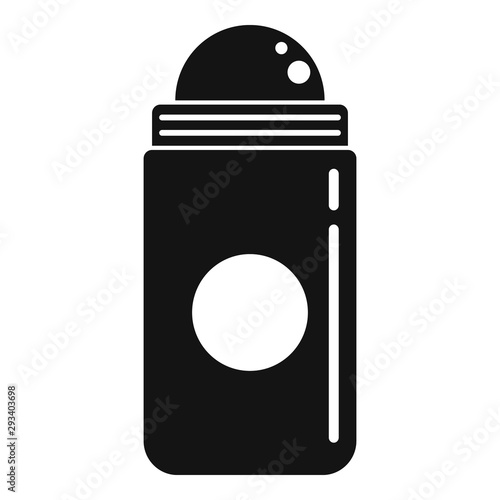 Roll deodorant bottle icon. Simple illustration of roll deodorant bottle vector icon for web design isolated on white background