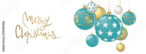 Hanging christmas balls