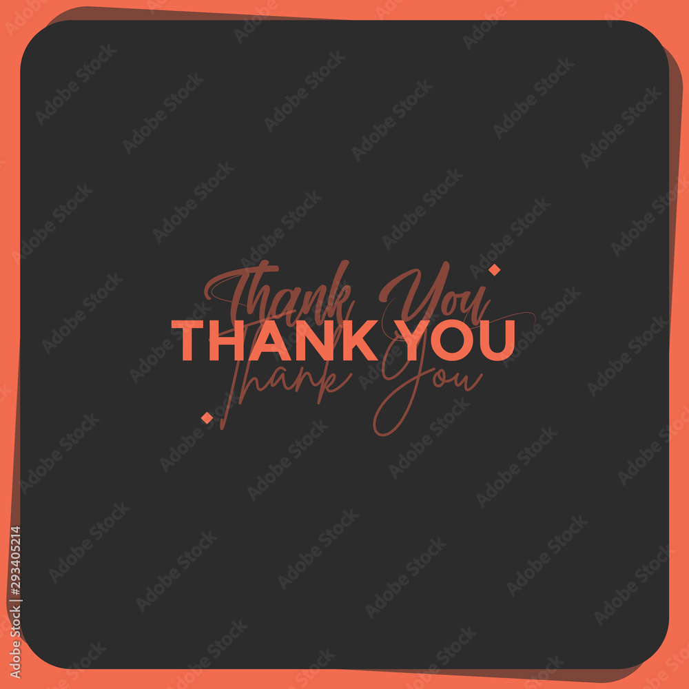 typography illustration saying thank you typography illustration saying thank you