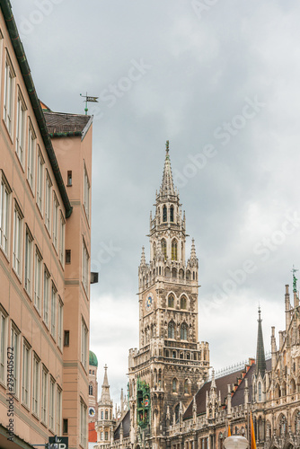 MUNICH, GERMANY- June 25, 2018: Street view of downtown Munich, Germany.