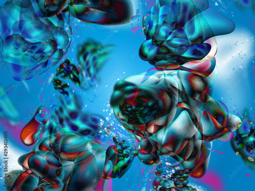 Obraz premium Abstract liquid shape fluid design background