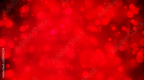 Red Abstract Bokeh Lights Background