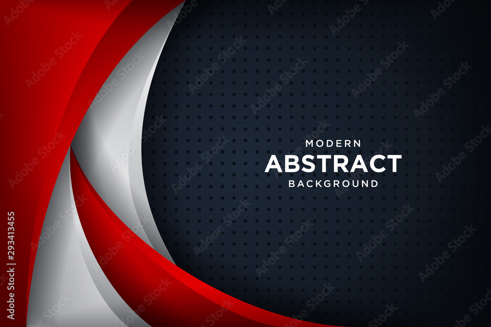 Modern black background with 3D Overlap layers effect. Graphic design ...