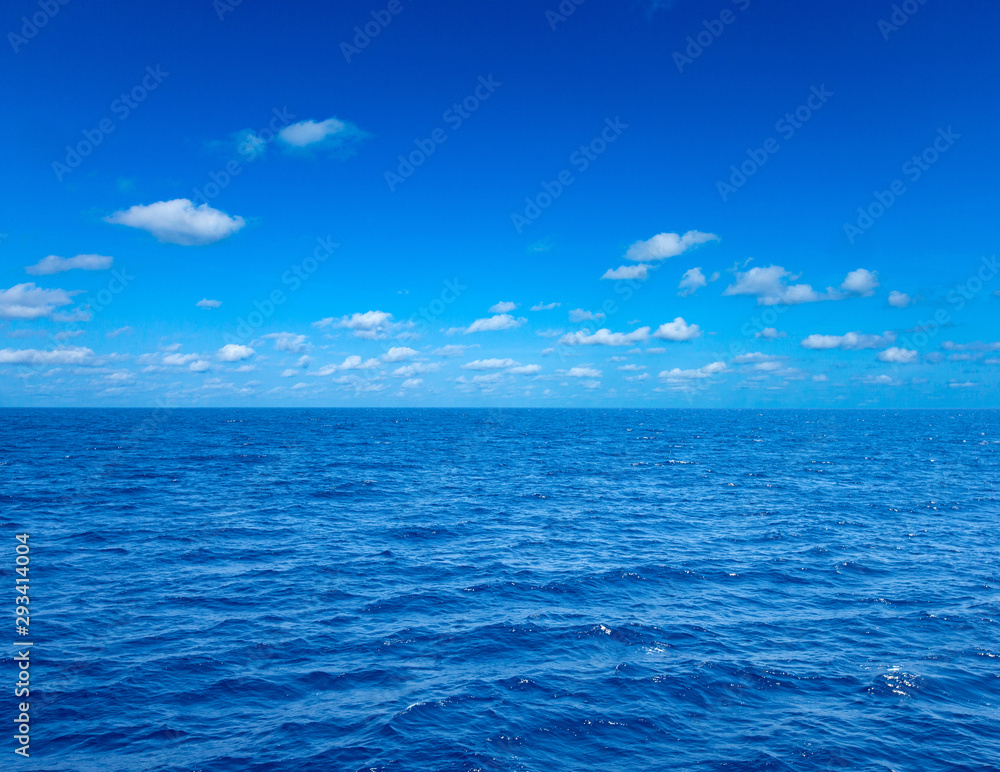 sea and blue sky for nature holiday vacation background concept
