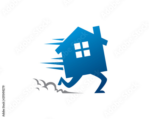 Moving house logo symbol or icon template