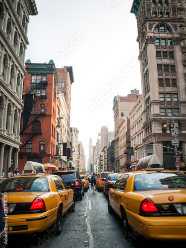 Traffic jam in Soho, New York City, Manhattan, USA
