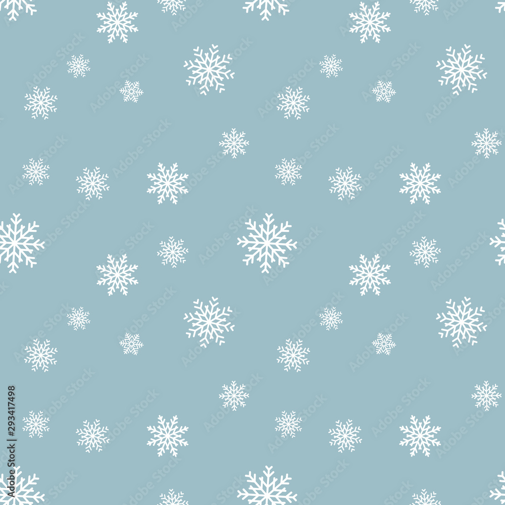 Snowflake seamless pattern. Snow on white background. Abstract wallpaper, wrapping decoration. Symbol winter, Merry Christmas holiday, Happy New Year celebration Vector illustration. Snowflake seamless pattern. Snow on white background. Abstract wallpaper, wrapping decoration. Symbol winter, Merry Christmas holiday, Happy New Year celebration Vector illustration.