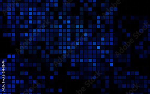Dark BLUE vector backdrop with rectangles, squares. Abstract gradient illustration with rectangles. Modern template for your landing page.
