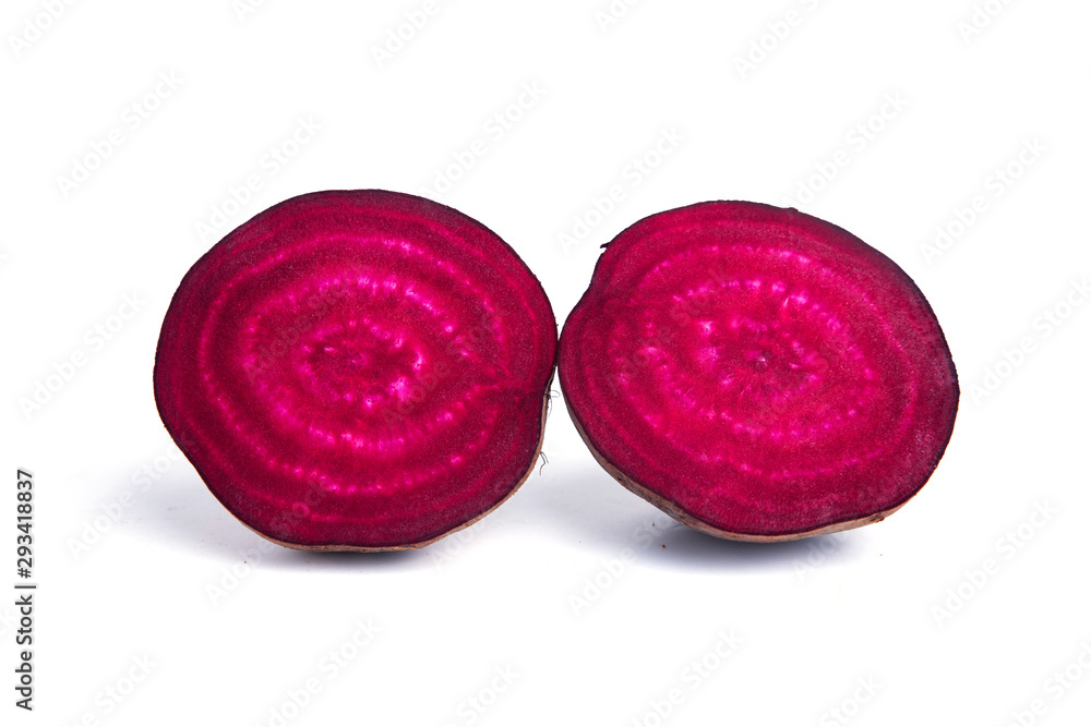 Beetroot Cross Section Isolated On White Beetroot Cross Section Isolated On White