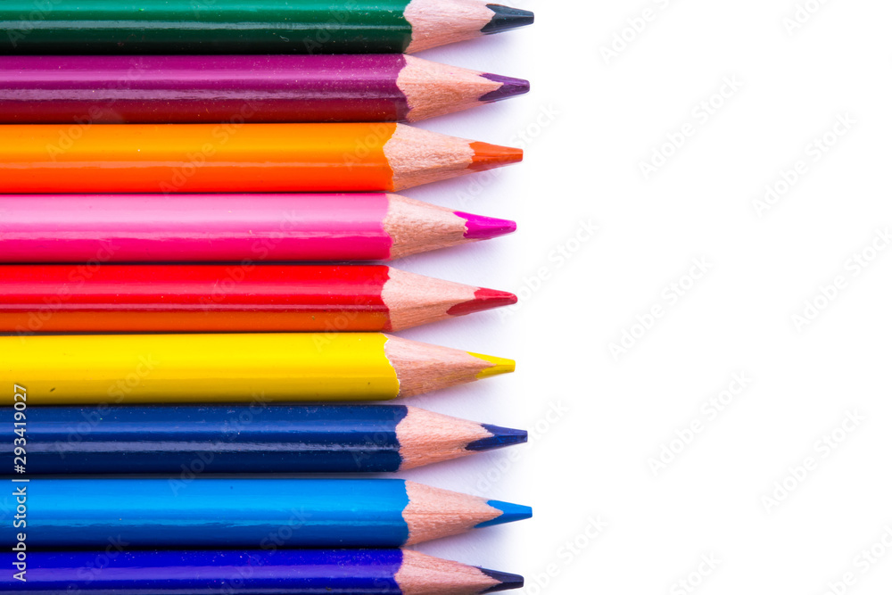 Color Pencil Isolated On White Background Color Pencil Isolated On White Background