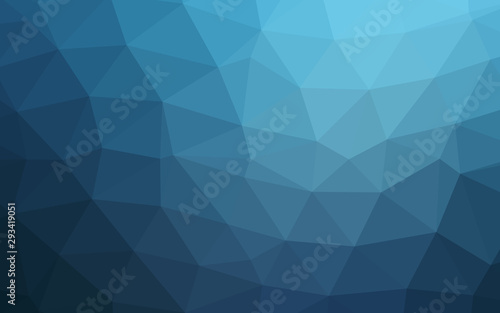 Light BLUE vector abstract mosaic backdrop. Creative illustration in halftone style with gradient. Template for your brand book.