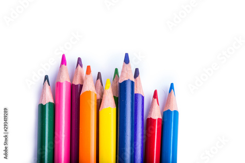 Color Pencil Isolated On White Background 