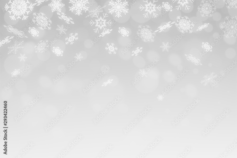 Snowflakes and snowfall on a cold blue winter background christmas Snowflakes and snowfall on a cold blue winter background christmas